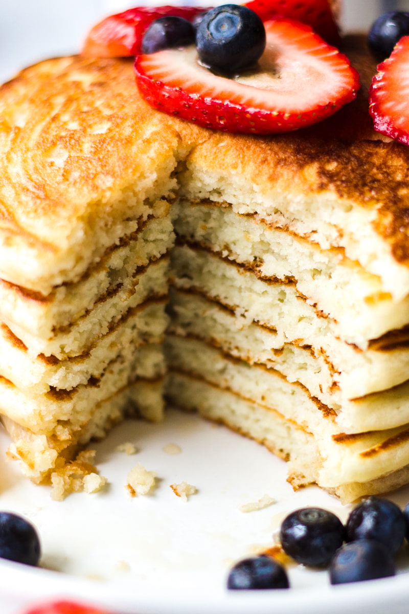 fluffy pancakes inside