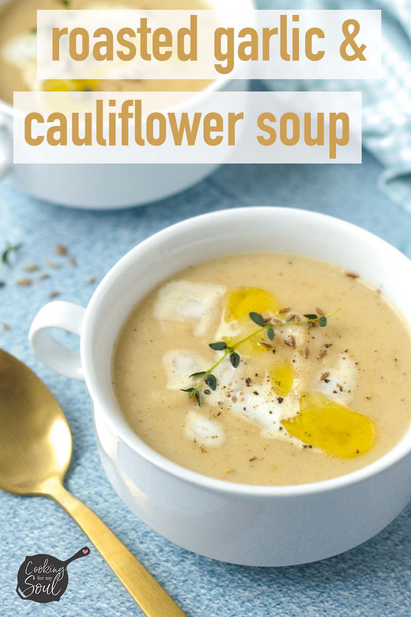 easy roasted cauliflower soup