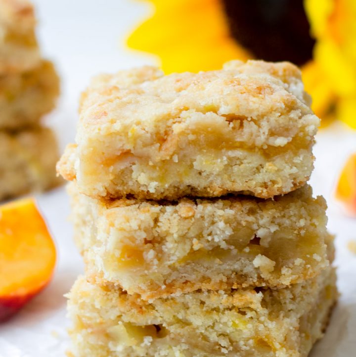 Apple Peach Crumb Bars - Cooking For My Soul