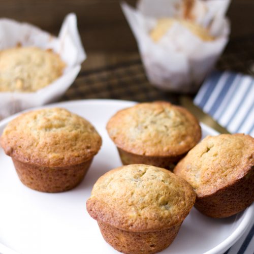 Banana Pecan Maple Muffins - Cooking For My Soul