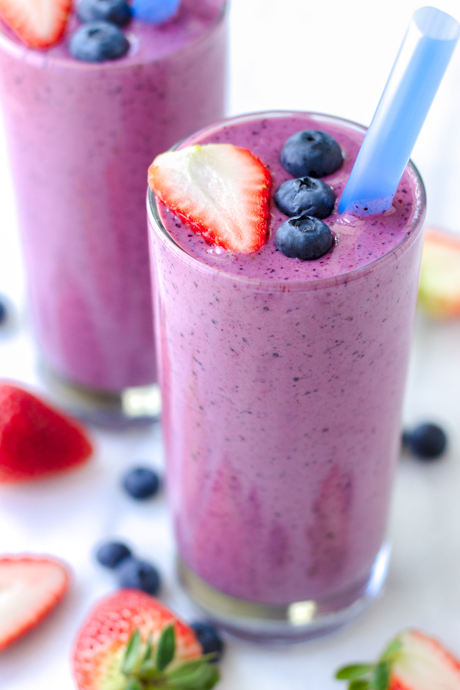 Mixed Berry Yogurt Smoothie - Cooking For My Soul