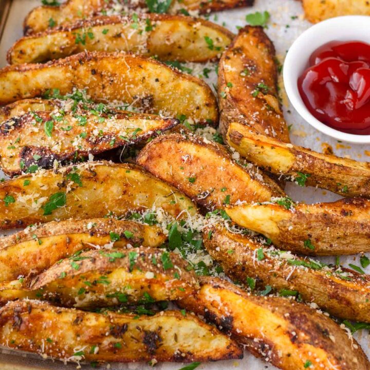 Baked Potato Wedges - Cooking For My Soul