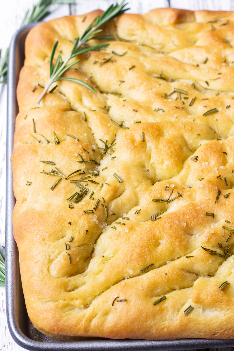 rosemary focacia with sea salt