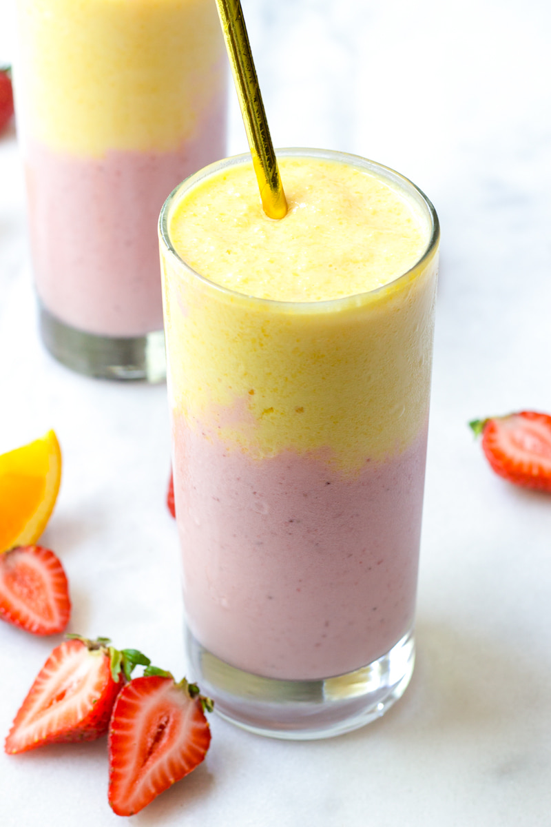 Strawberry Mango Smoothie {Easy, Creamy, Healthy} –