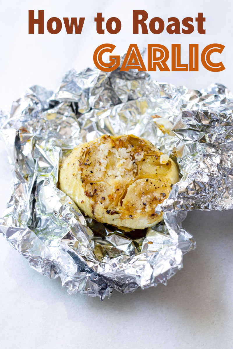 roasting garlic cloves in oven with foil