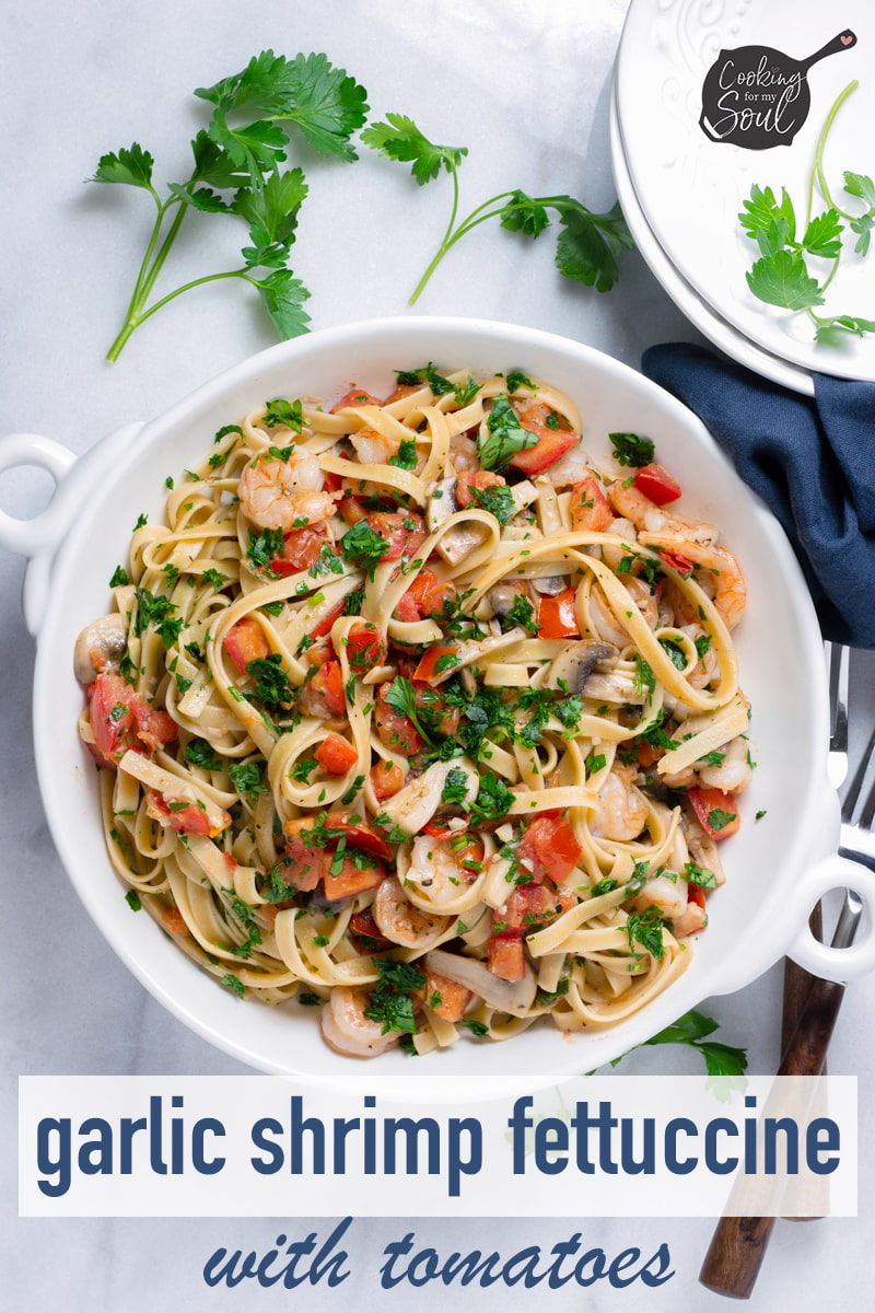 easy shrimp pasta with tomatoes