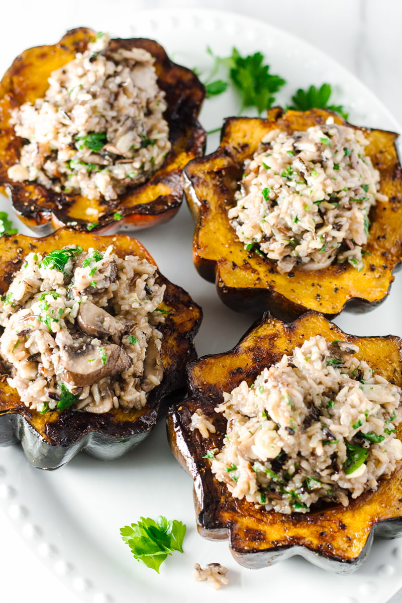 cooking acorn squash in grill pan