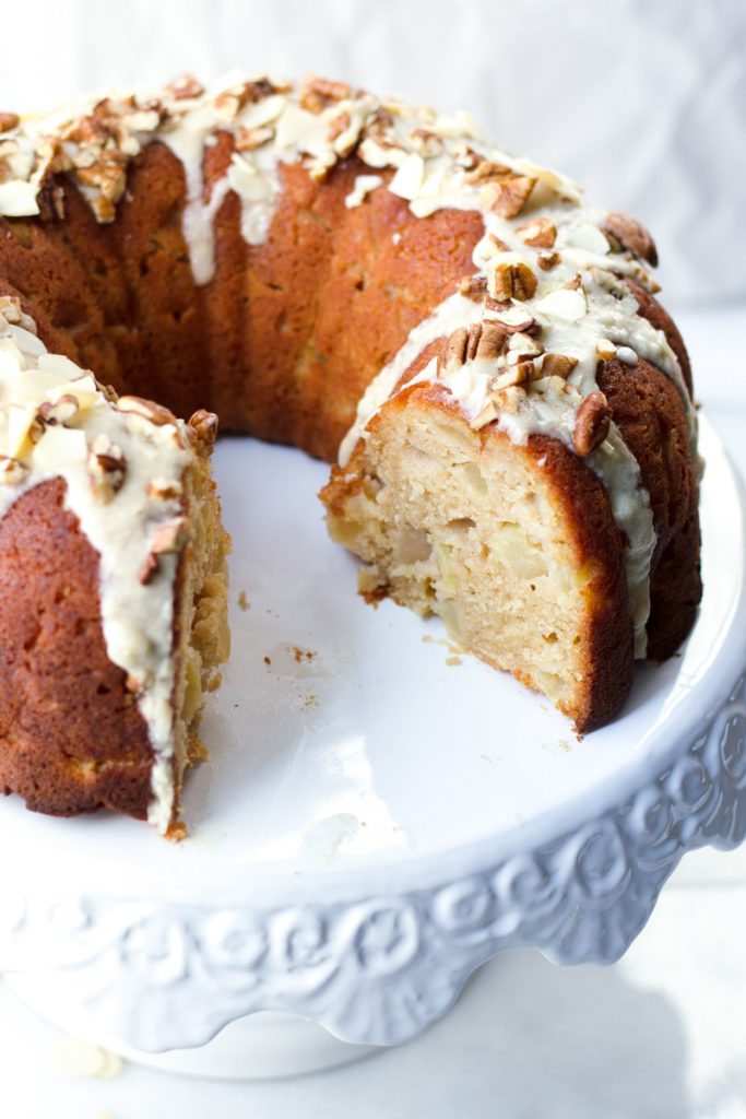 Apple Bundt Cake with Maple Glaze - Cooking For My Soul