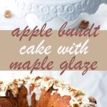 easy apple cinnamon bundt cake with pecans and almonds
