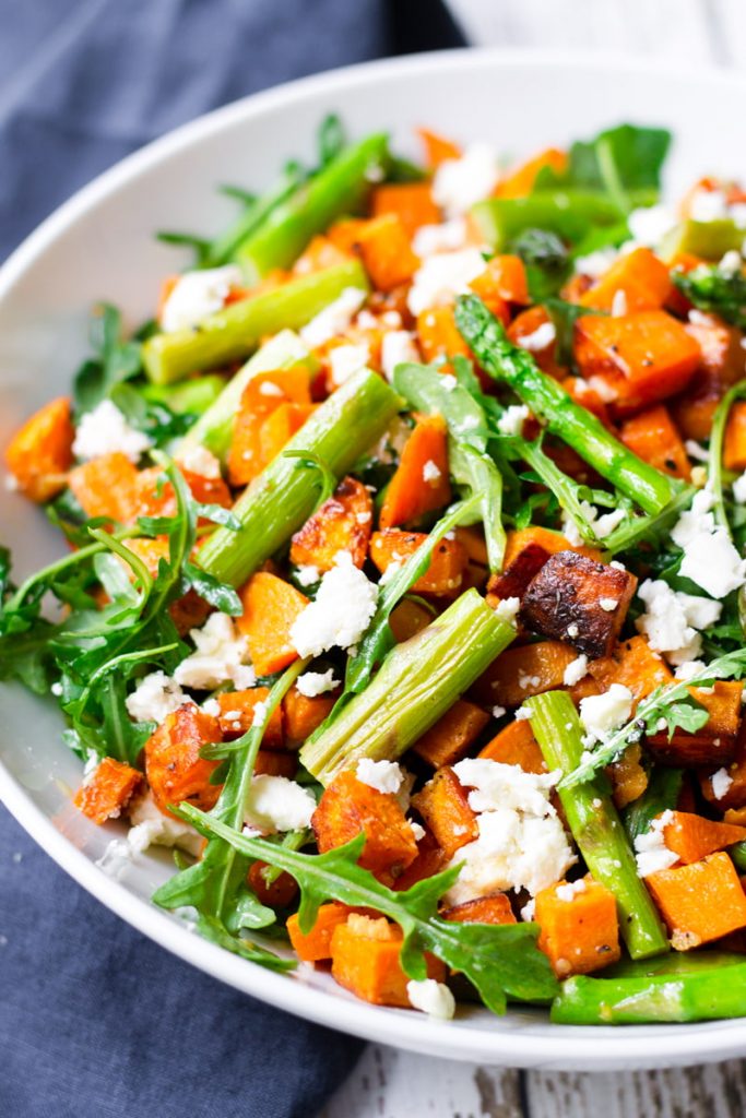 Roasted Asparagus and Sweet Potato Salad Cooking For My Soul