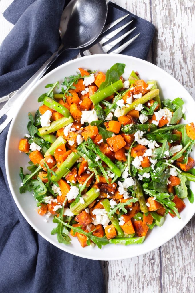 Roasted Asparagus and Sweet Potato Salad Cooking For My Soul