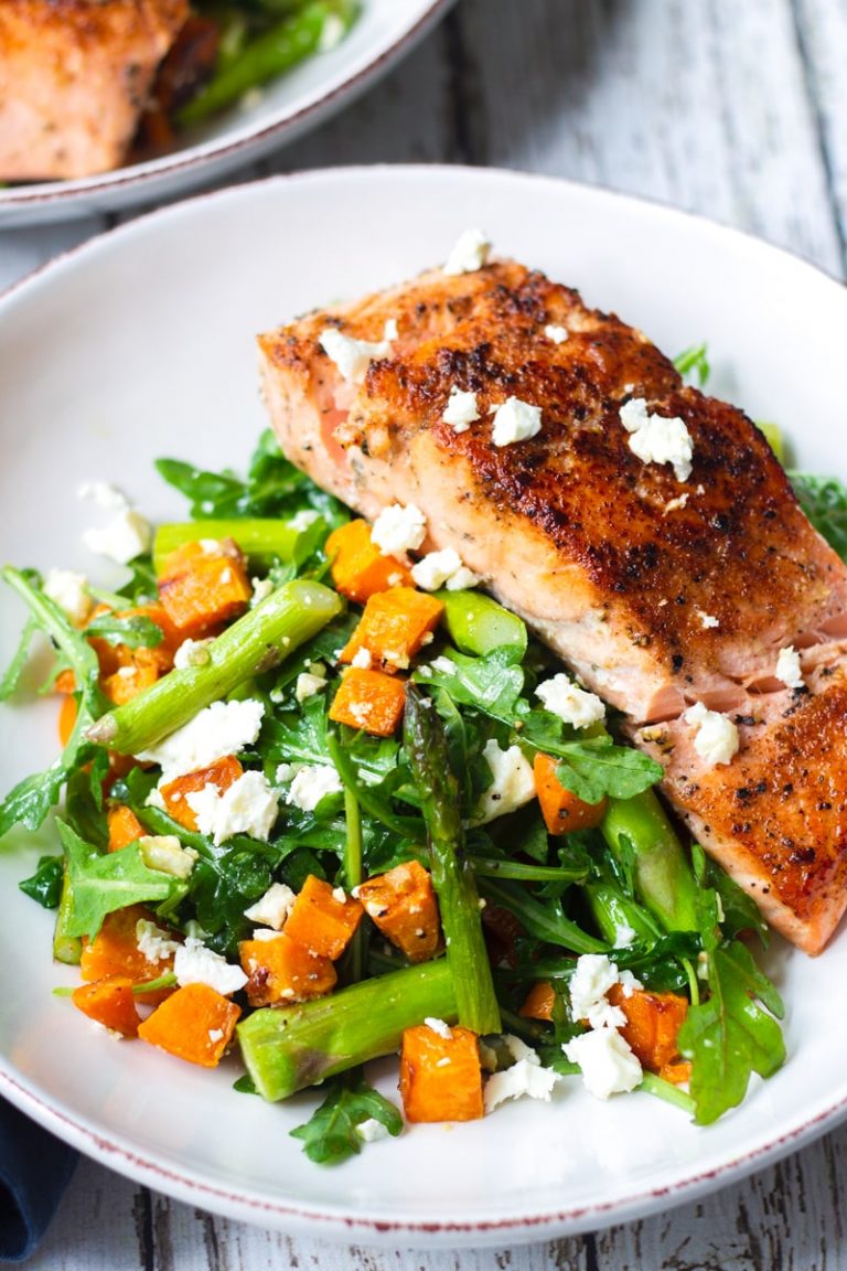 Roasted Asparagus and Sweet Potato Salad Cooking For My Soul