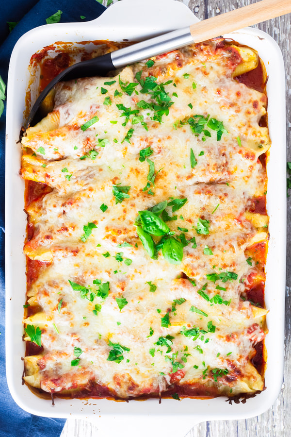 baked stuffed shells with cheese