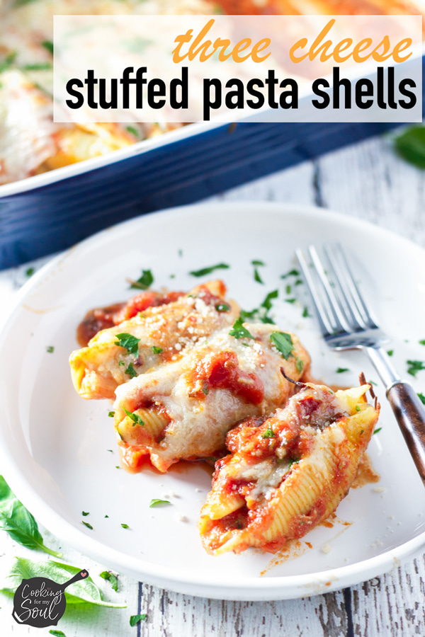 three cheese stuffed shells