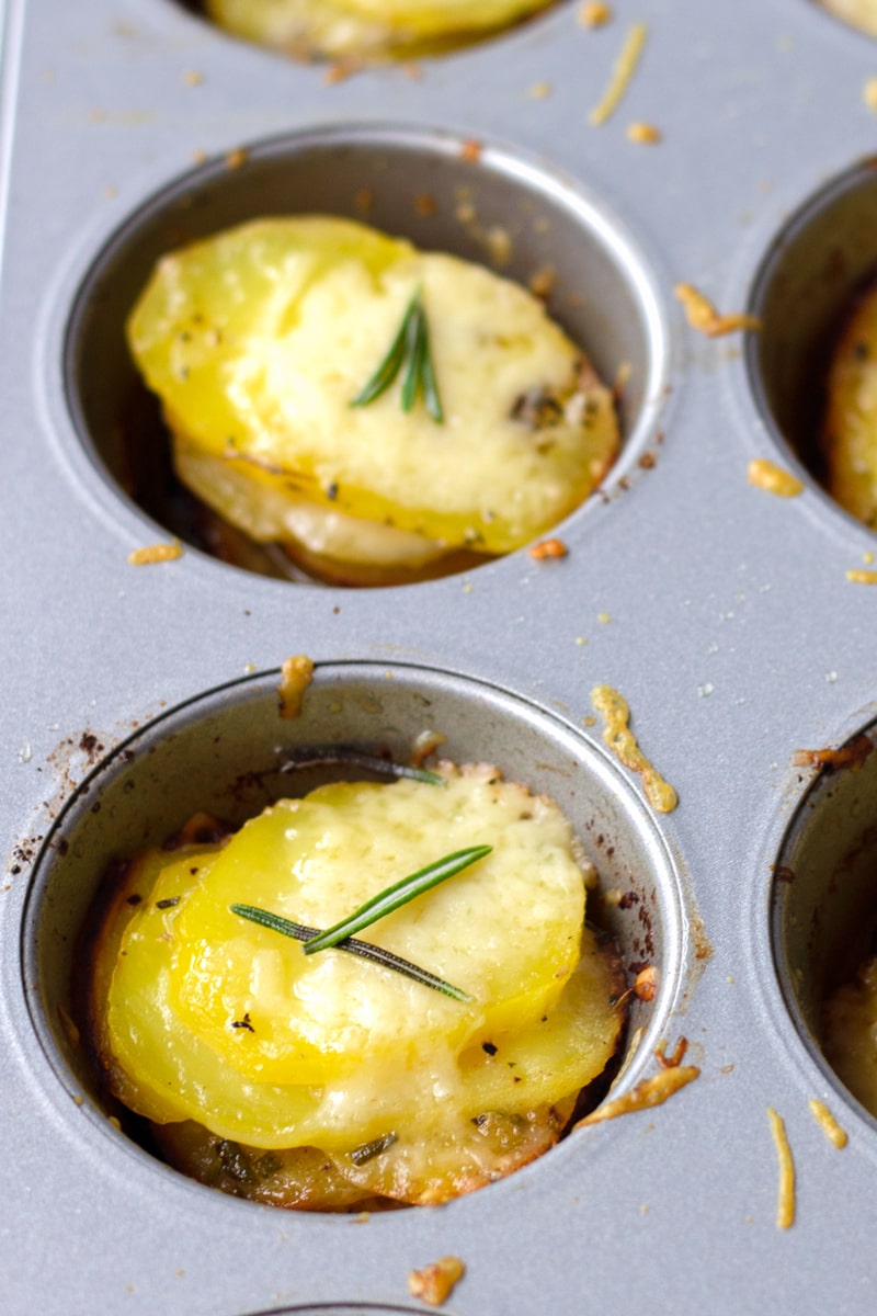 Rosemary Gruyere Potato Stacks