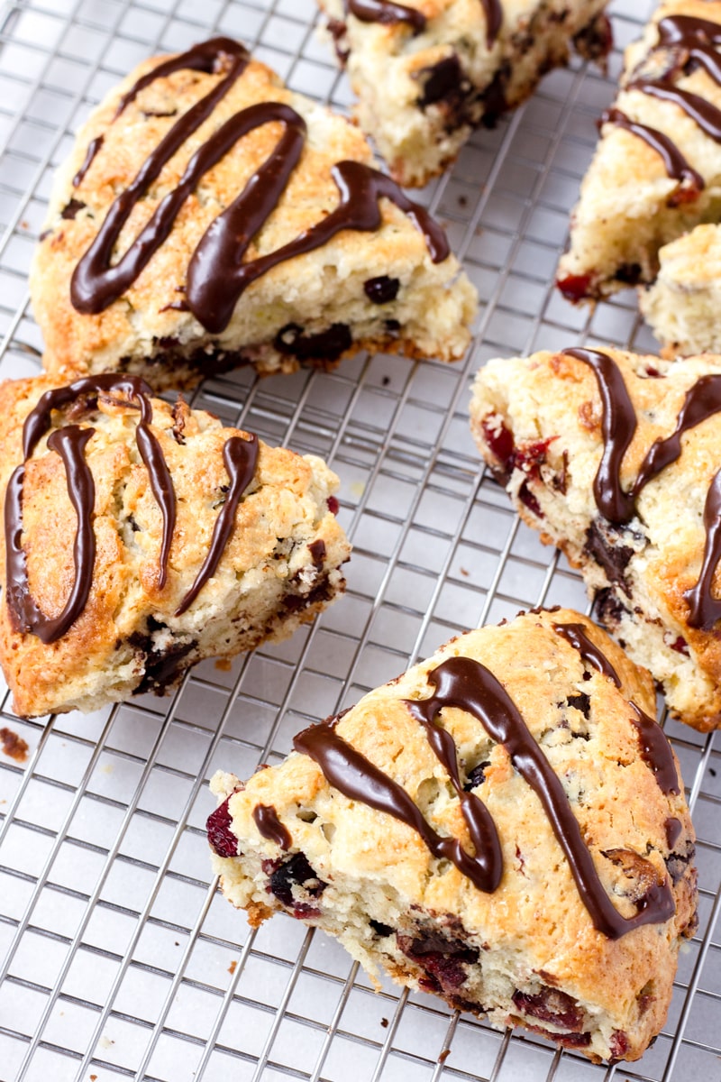 holiday cranberry scones