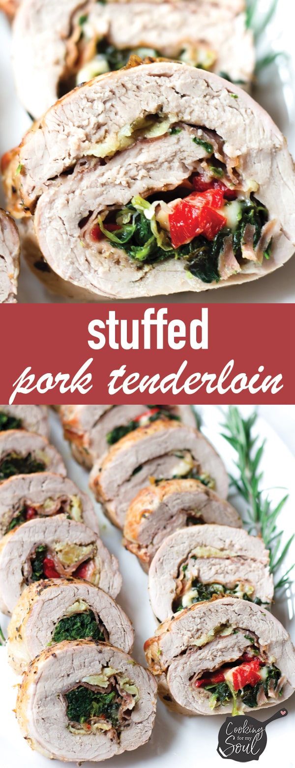 Stuffed Pork Tenderloin with Prosciutto and Spinach