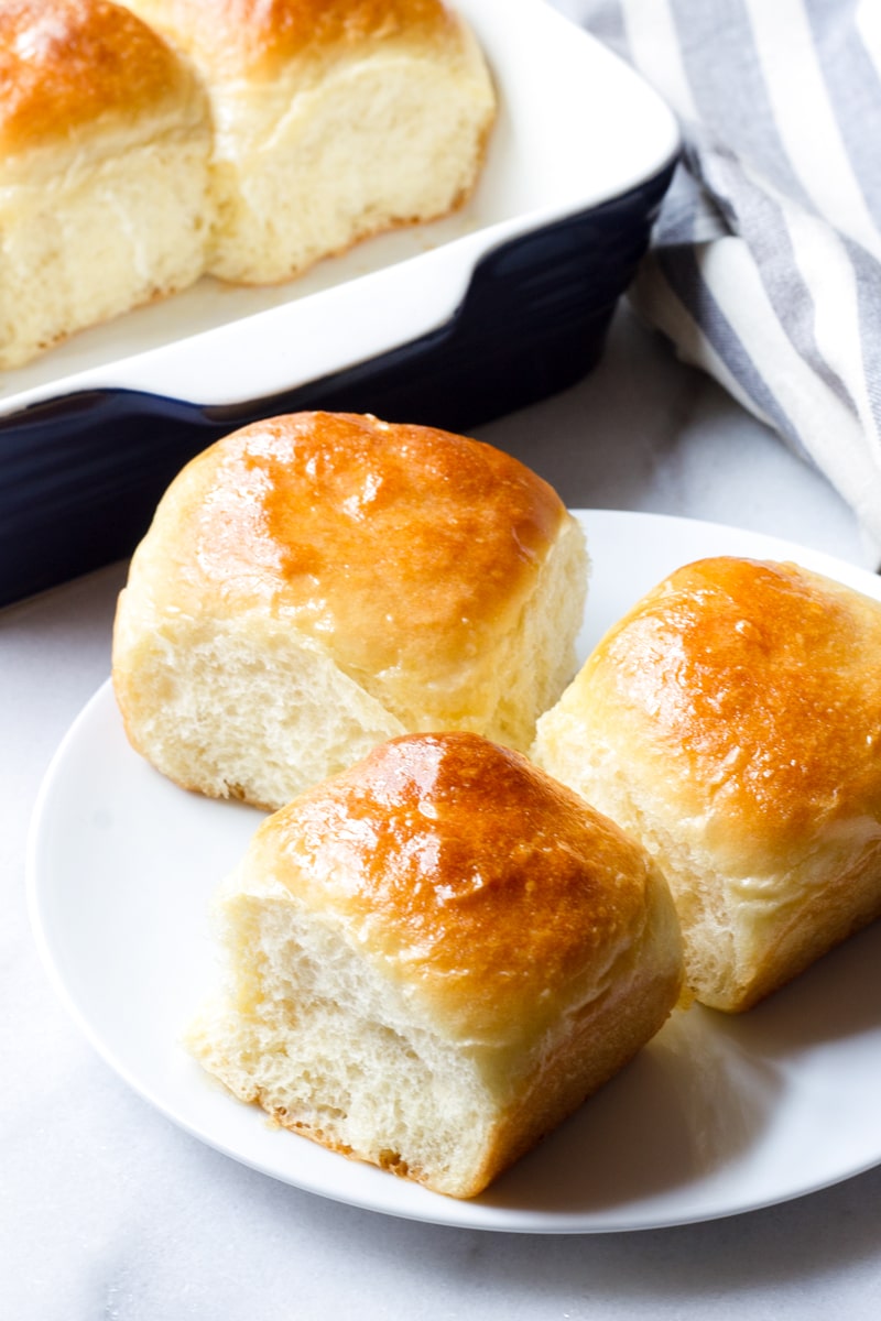  Rollos de Levadura de Mantequilla de Miel Suave