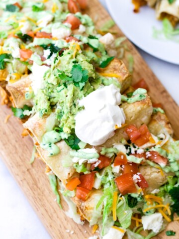 Loaded Baked Chicken Taquitos