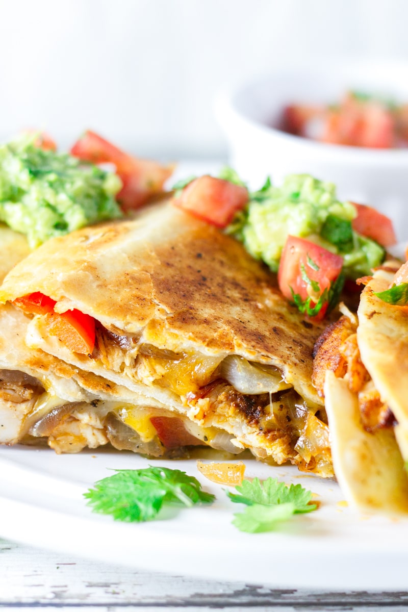 The Best Chicken Quesadillas - Cooking For My Soul