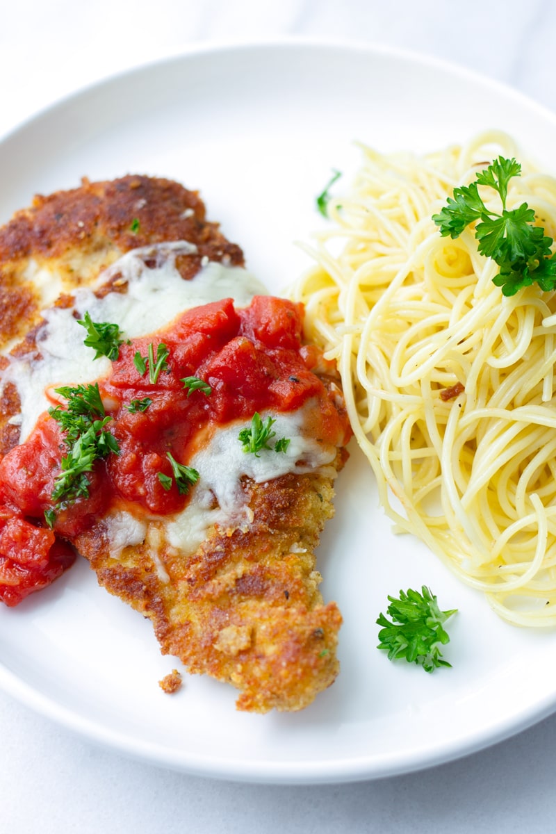 Easy Chicken Parmesan with Spaghetti