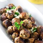 Easy Greek Meatballs with Parsley and Feta
