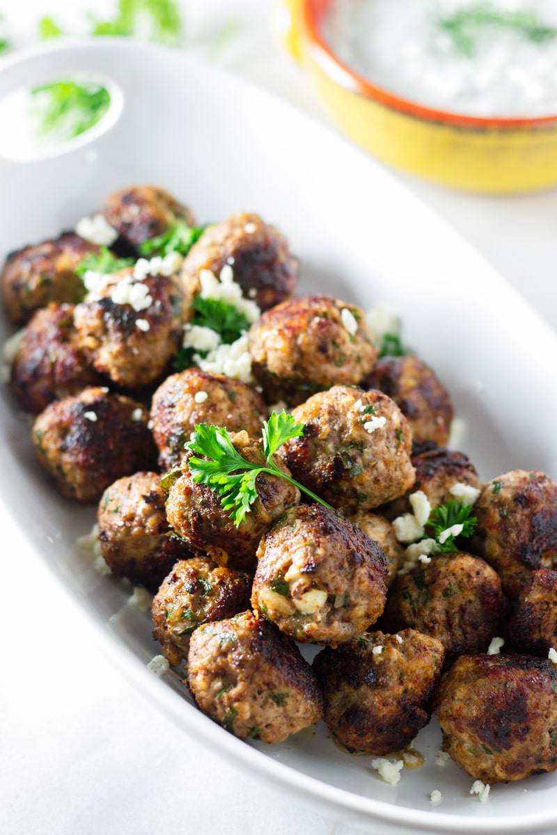 Greek Meatballs Recipe Cooking For My Soul   Greek Style Meatballs 