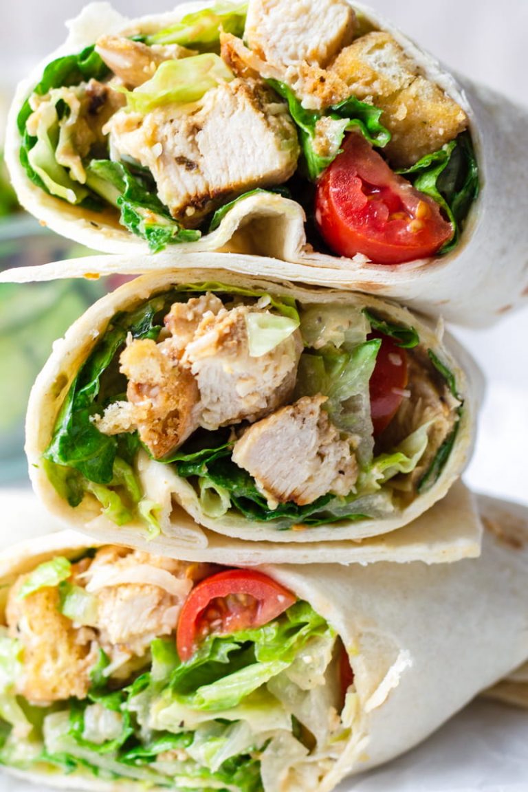 Chicken Caesar Wrap Recipe - Cooking For My Soul