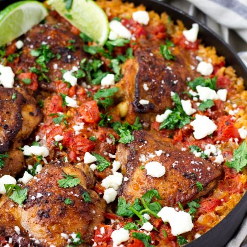 One Pot Mexican Chicken and Rice - Cooking For My Soul