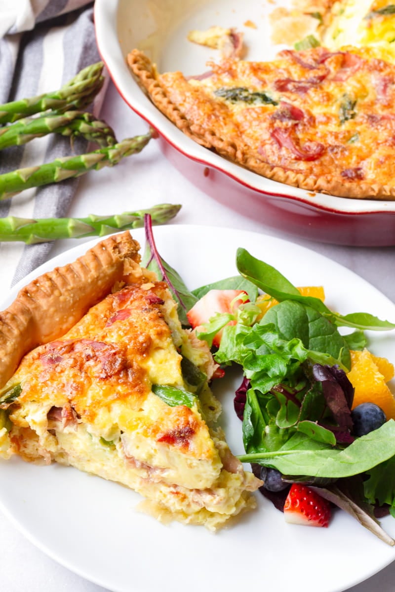 Asparagus Quiche with Prosciutto and Fontina Cooking For My Soul