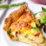 Asparagus Quiche with Prosciutto and Fontina