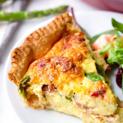 Asparagus Quiche with Prosciutto and Fontina - Cooking For My Soul