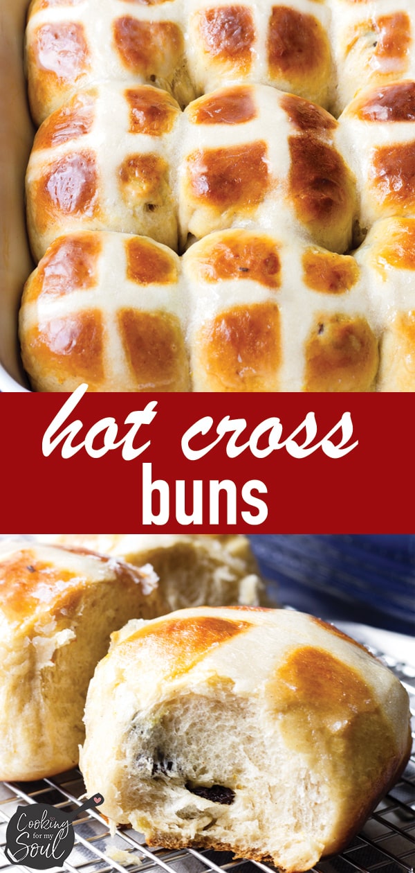 Soft Traditional Hot Cross Buns for Easter