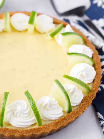 Best Key Lime Tart with Whipped Cream