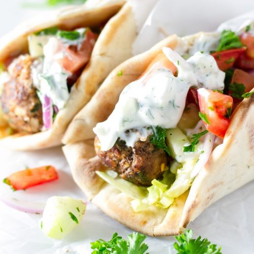 Greek Meatball Gyros - Cooking For My Soul