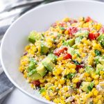 Mexican Corn Salad with Mayo Dressing
