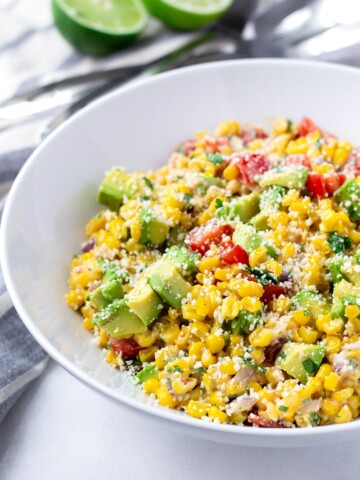 Mexican Corn Salad with Mayo Dressing