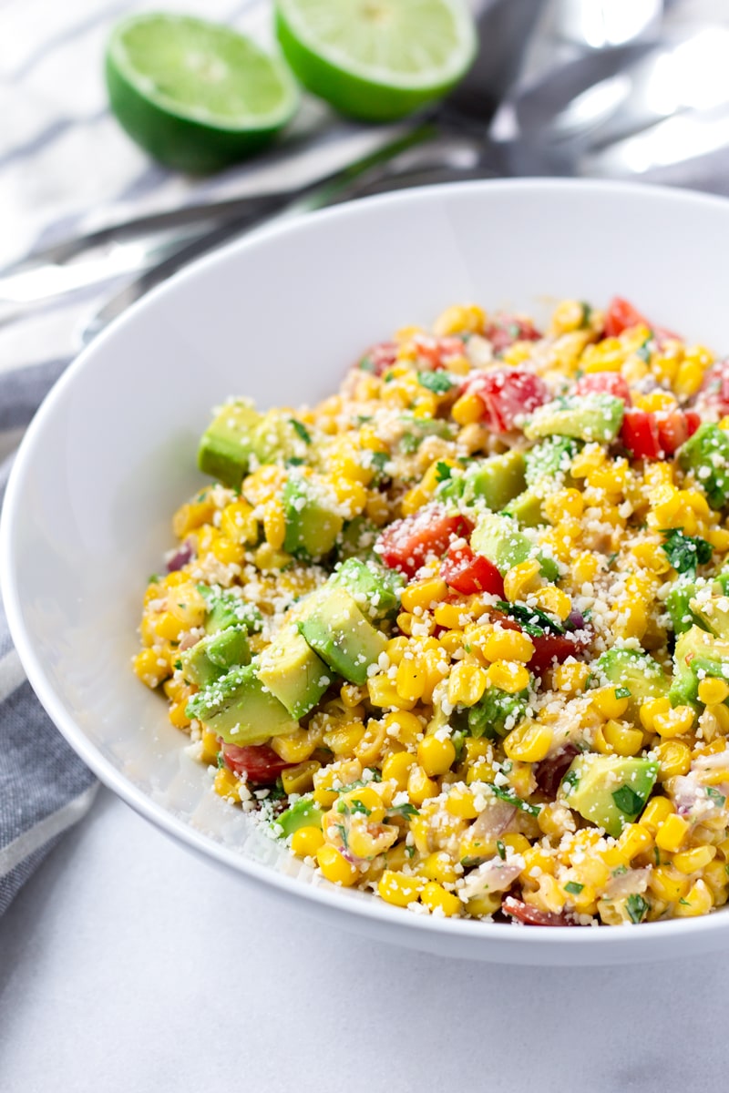 Mexican Corn Salad with Mayo Dressing