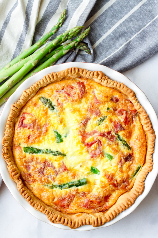 Spring Quiche with Asparagus