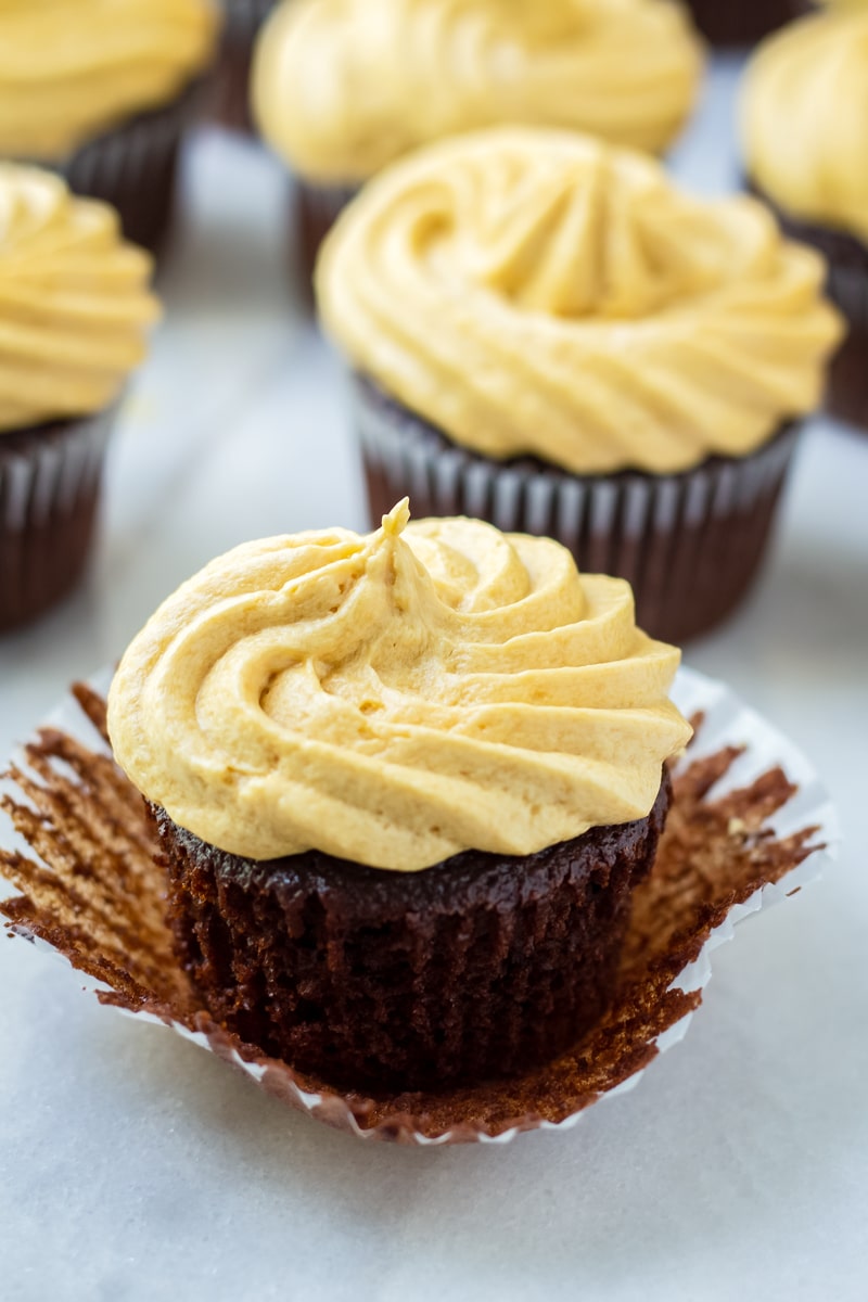 Dulce de Leche Chocolate Cupcakes - Cooking For My Soul