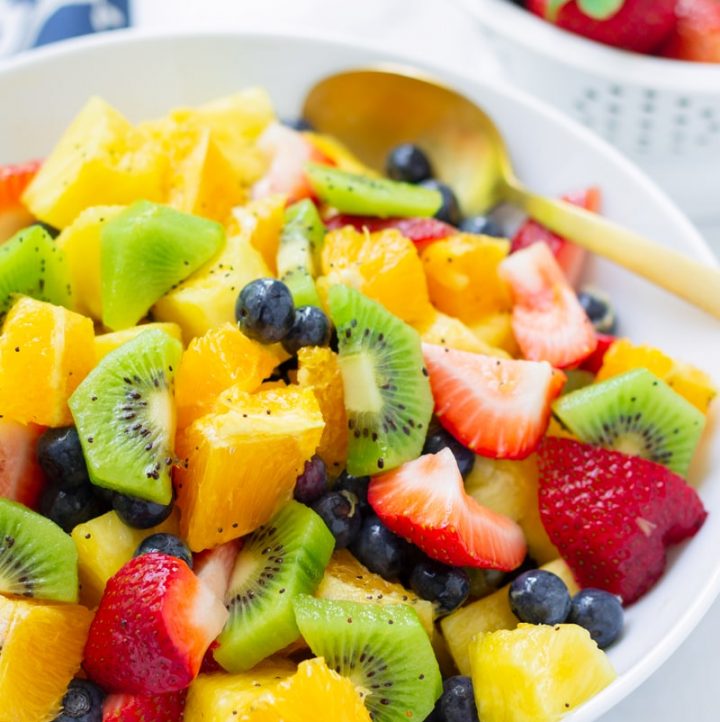 Fruit Salad with Orange Poppy Seed Dressing Cooking For My Soul