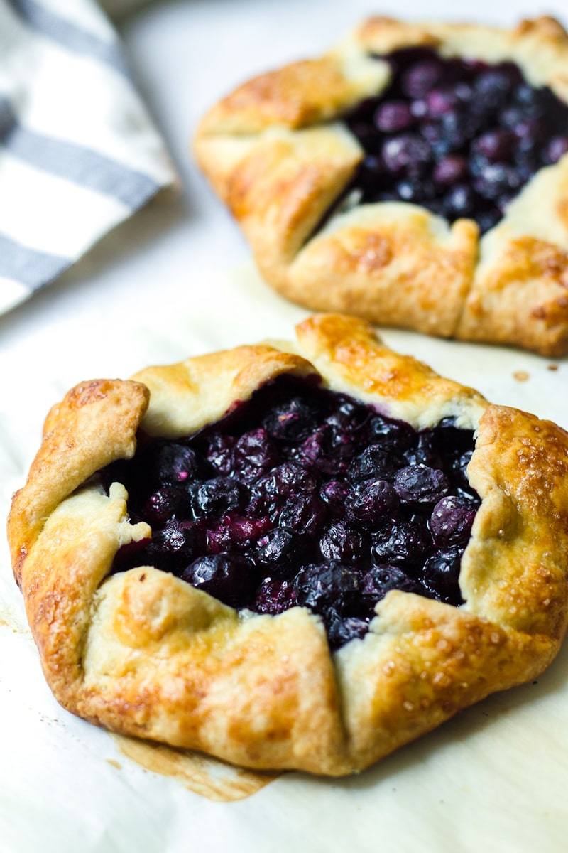 Blueberry Galettes with Buttermilk Pie Crust