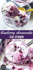 Blueberry Cheesecake Ice Cream - Cooking For My Soul