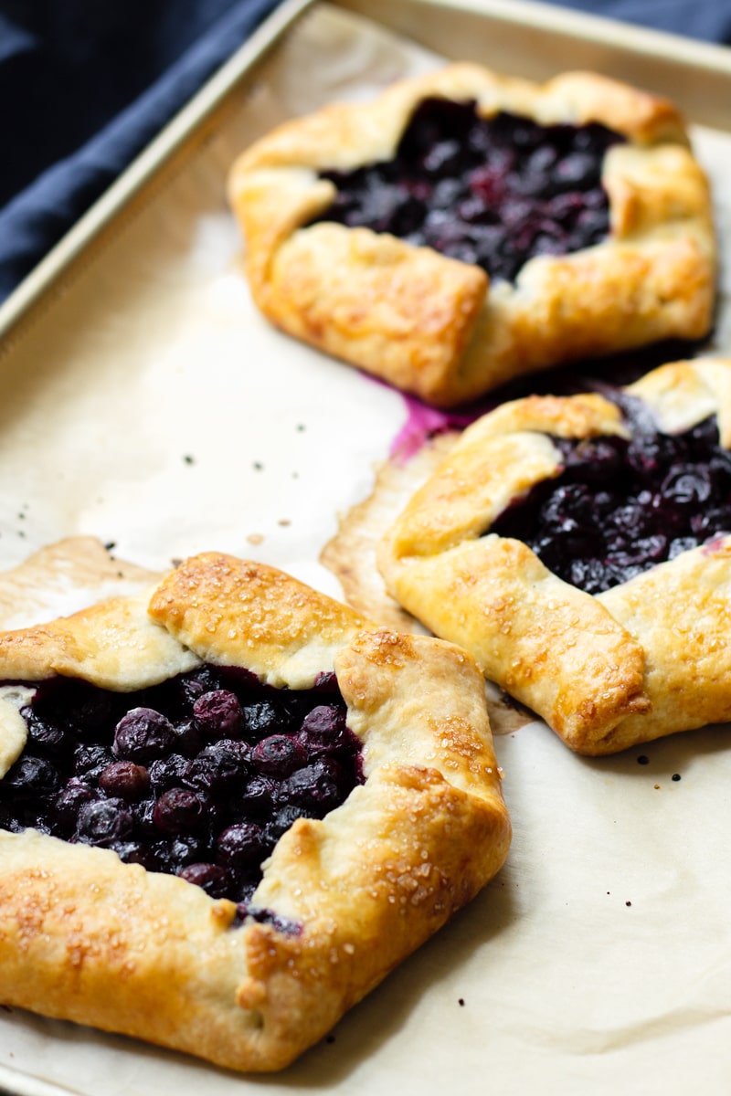 Individual Sized Blueberry Galettes