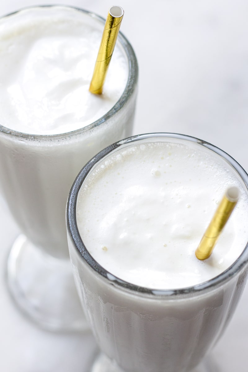 Classic Homemade Vanilla Milkshakes