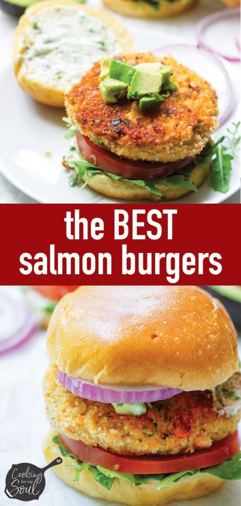 The Best Salmon Burgers - Cooking For My Soul