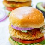 Salmon Burgers on Brioche Buns