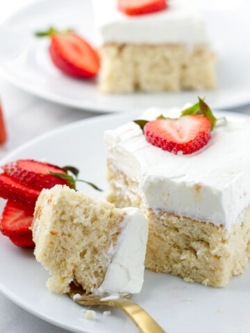 Easy Tres Leches Cake with Strawberries