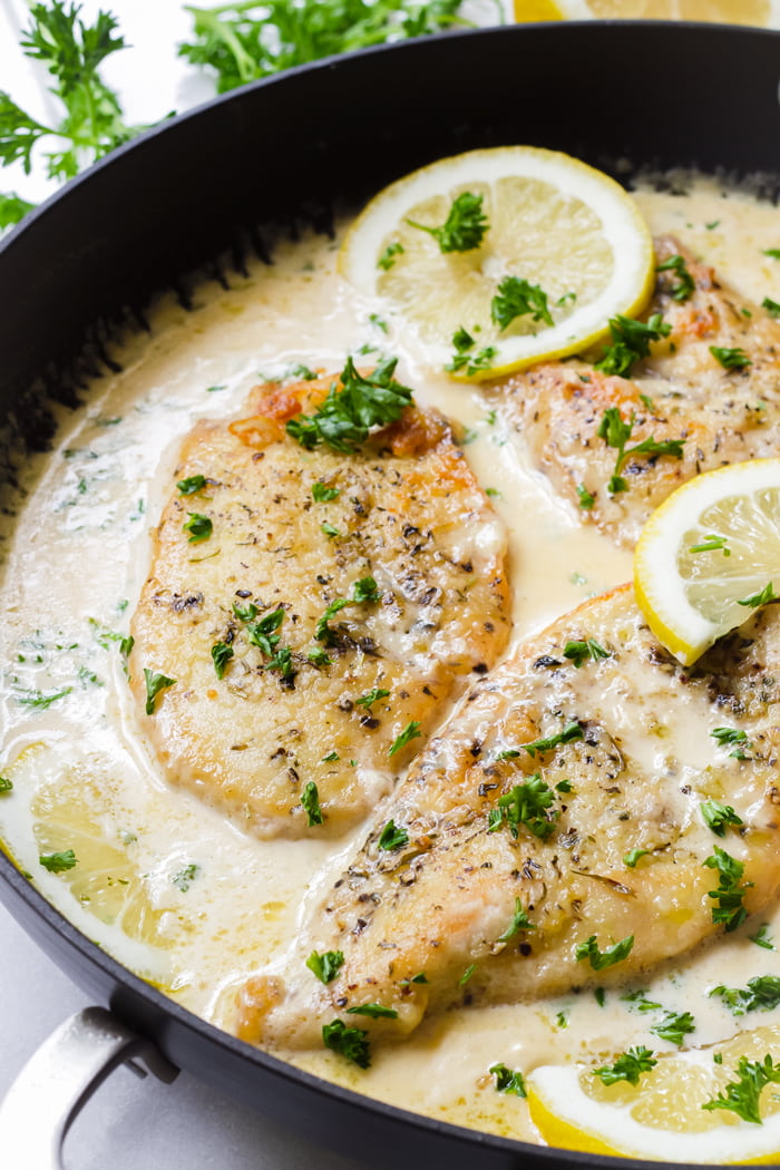 Easy Creamy Chicken with Lemon Sauce