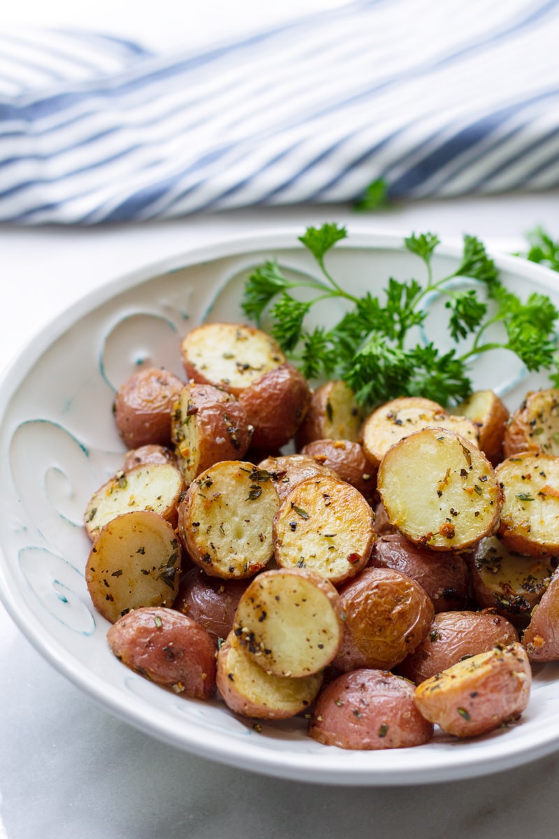 Crispy Herb Roasted Potatoes - Cooking For My Soul